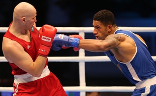 Tony Yoka à Doha, le 15 octobre 2015.