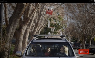 La fausse pub de Netflix qui parodie les drones d'Amazon.