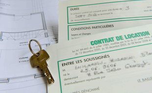 Illustration d'un contrat de location.