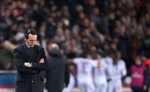 Unai Emery lors du match entre le PSG et Nice le 11 décembre 2016.