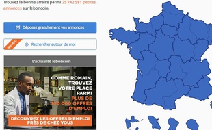 Capture d'écran du site Le Bon Coin.
