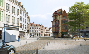 La place du Lion d'Or devrait ressembler à ça après les travaux.