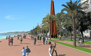 Le projet de la ville prévoit un espace piéton de 20 m de large (Illustration).