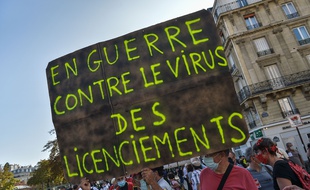 Une pancarte lors de la manifestation du 17 septembre 2020, à Paris.