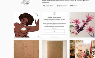 Capture d'écran du compte Instagram de la dessinatrice Diglee