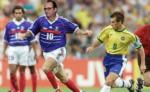 François Hollande en Zizou, 1998.