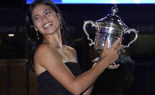 La jeune Britannique Emma Raducanu, 18 ans, a remporté l'US Open le 11 septembre 2021.