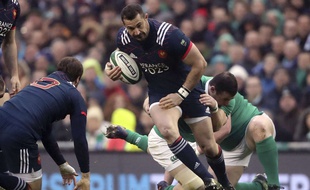 Scott Spedding lors du match entre l'Irlande et la France le 25 février 2017