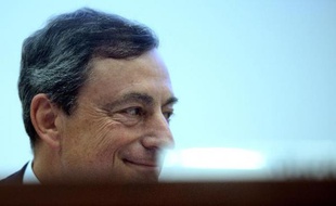 Le président de la BCE Mario Draghi à Rome le 12 novembre 2014