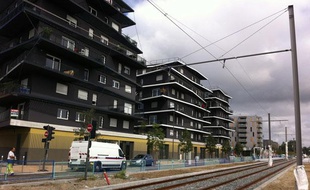 L'éco-quartier Ginko, dans le quartier du Lac à Bordeaux, le 20 septembre 2013