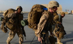 Des soldats américains arrivent à Kandahar en Afghanistan, le 27 octobre 2014 (Photo illustration)