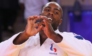Teddy Riner lors de son titre de champion du monde des +100kg à Astana, le 29 août 2016.
