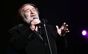 Richard Anthony chante ses tubes dans le cadre de la tournée Âge tendre et tête de bois en 2008.