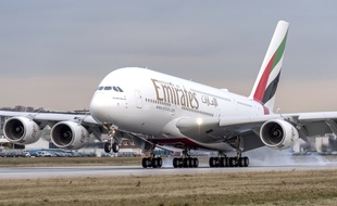 Un A380 de la compagnie Emirates.