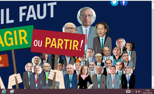 Capture d'écran du site lancé mardi 25 novembre par les Verts européens.