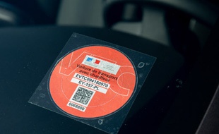 Une vignette de chauffeur professionnel, VTC