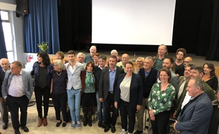 Les membres du Printemps Marseillais, rassemblement des forces de gauche pour les municipales 2020 à Marseille.