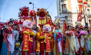 Le défilé pour le nouvel an chinois en 2019.