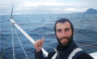 Armel Le Cléac'h devant le Cap Horn, le 07 janvier 2008.