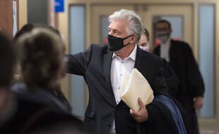 L’ex-producteur québécois Gilbert Rozon, jugé pour viol depuis depuis le 13 octobre 2020, à Montréal.