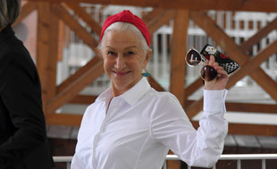 La comédienne Helen Mirren à Venise