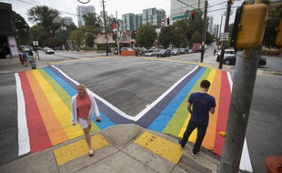 Un boulevard sera peint en multicolore pour les LGBT à Atlanta