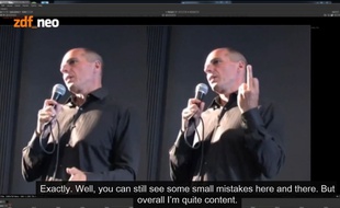 Un présentateur allemand dit avoir truqué l'image du doigt d'honneur de Yanis Varoufakis.
