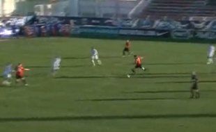 Capture d'écran du match entre Cayolle et l'Ile Rousse, le dimanche 5 janvier 2014