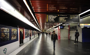 Illustration de la station Auber sur la ligne A du RER