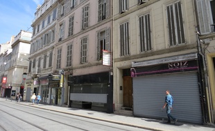 Marseille, le 22 septembre 2015, un immeuble dans le centre-ville de Marseille.