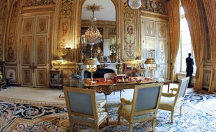 Le bureau présidentiel au Palais de l'Elysée à Paris en septembre 2011