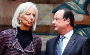La directrice générale du Fonds monétaire international (FMI) Christine Lagarde a estimé vendredi que la croissance mondiale progressait à un rythme "un peu trop modéré" pour créer les emplois espérés à travers le monde, à l'issue d'une réunion à l'Elysée avec François Hollande.