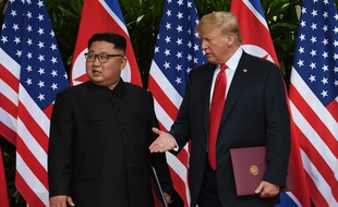 Kim Jong Un et Donald Trump le 12 juin 2018 à Singapore.