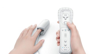 Le Wii vitality sensor, présenté par Nintendo lors de l'E3 2009 à Los Angeles