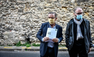 Le maire de Bordeaux Pierre Hurmic (à gauche), avec son adjoint à la nature Didier Jeanjean