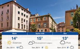 Météo Marseille: Prévisions du mercredi 24 novembre 2021