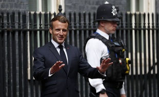 Emmanuel Macron à Londres, le 18 juin 2020.