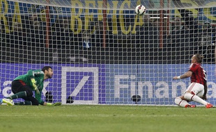 Philippe Mexès face à l'Inter, le 19 avril 2015