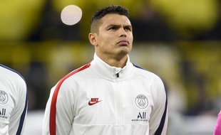 Thiago Silva le 18 février lors du match aller de la Ligue des champions contre Dortmund.