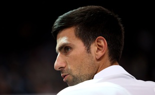 Novak Djokovic au Masters de Bercy, le 1er novembre 2016.