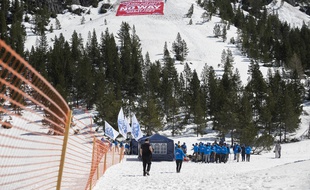 Des membres de Génération Identitaire lors d'une opération anti-migrants dans les Hautes-Alpes