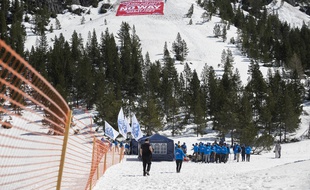 Des membres de Génération Identitaire lors d'une opération anti-migrants dans les Hautes-Alpes 