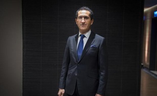 Le patron d'Altice, maison-mère du groupe Numericable-SFR, le 18 mars 2015 à Paris