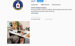 Capture d'écran du compte instagram de la CIA.