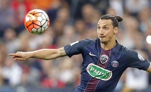 L'attaquant du PSG Zlatan Ibrahimovic le 21 mai 2016 contre l'OM.