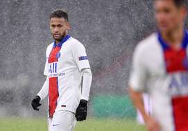 Neymar lors de la victoire du PSG sur la pelouse du Bayern Munich en quart de finale aller de la Ligue des champions, le 7 avril 2021.