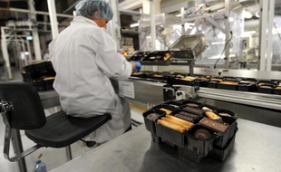 Une usine de fabrication de biscuits dans le nord de la France