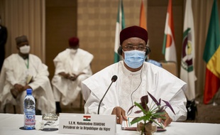 Mahamadou Issoufou, président du Niger, le 23 juillet 2020.