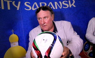 Gérard Depardieu inaugure un centre culturel à son nom à Saransk, en Russie, le 27 août 2016.