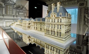 La maquette du palais des Tuileries sous Henri IV, présentée à la Cité de l'architecture.